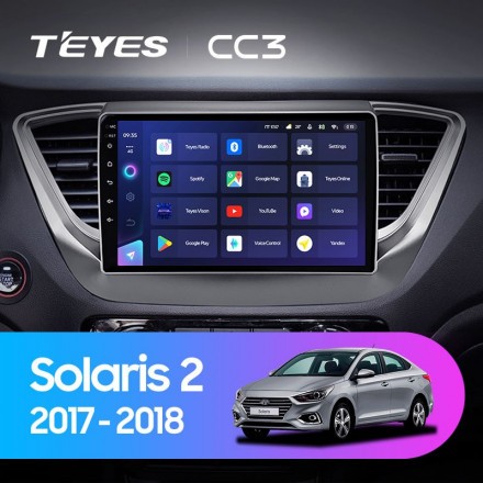 Штатная магнитола Teyes CC3 Hyundai Solaris 2 (2017-2018)