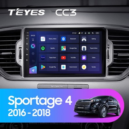 Штатная магнитола Teyes CC3 Kia Sportage 4 (2016-2018)