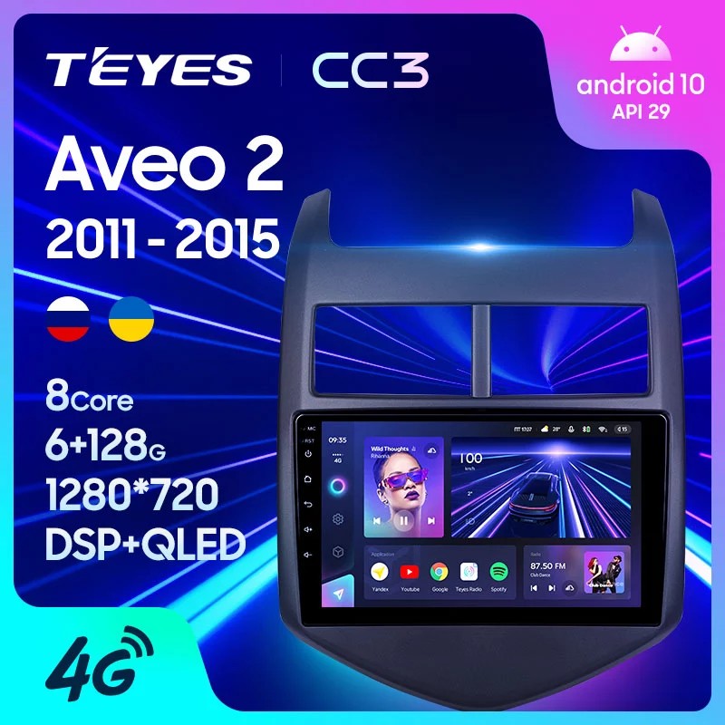 Штатная магнитола Teyes CC3 Chevrolet Aveo 2 (2011-2015)
